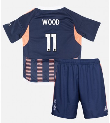 Nottingham Forest Chris Wood #11 Tredje trøje Børn 2023-24 Kort ærmer (+ korte bukser)